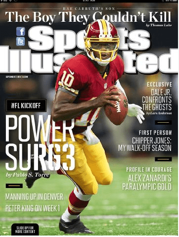 RGIII on SI Cover