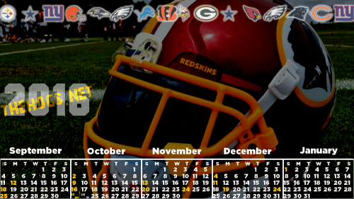 2016 Redskins Calendar