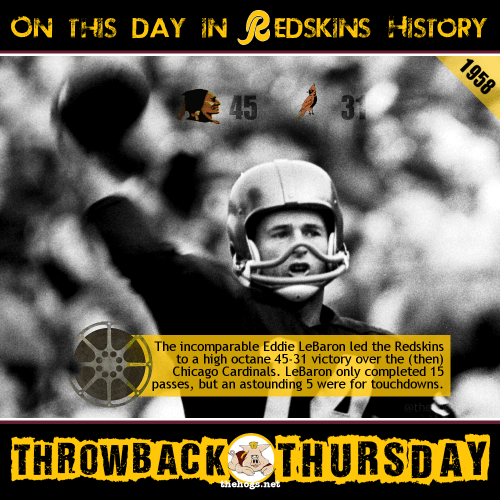 Eddie leBaron Throwback Thursday 1958