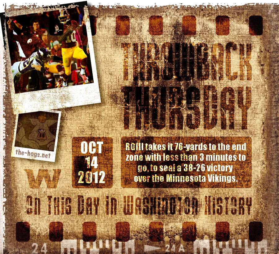 Throwback Thursday October 14th