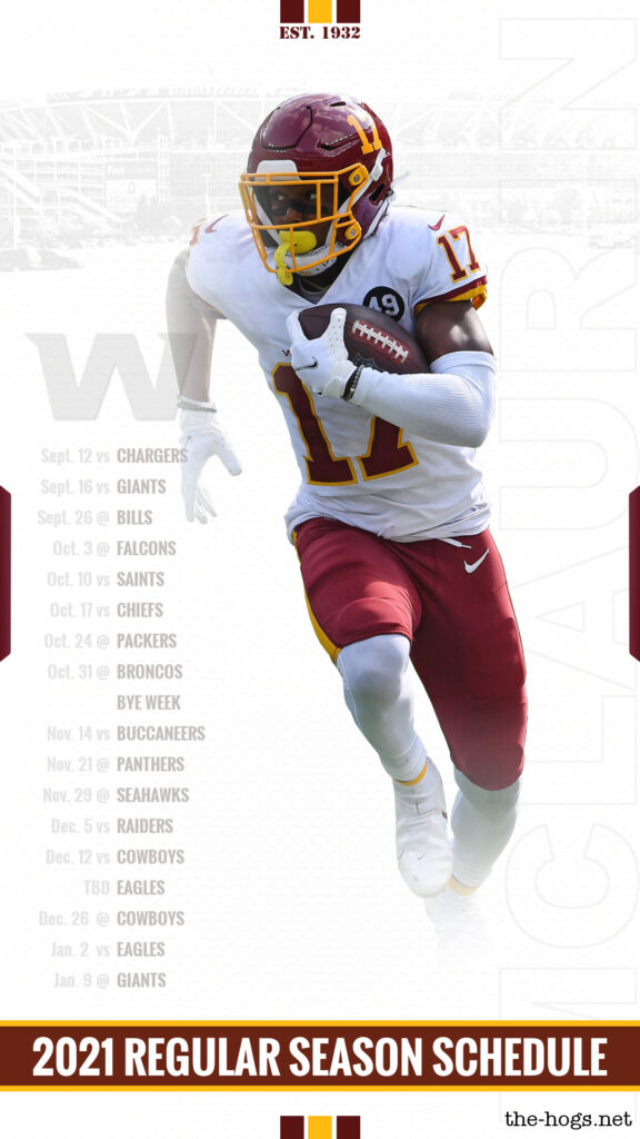 2021 WFT Schedule - Terry McLaurin