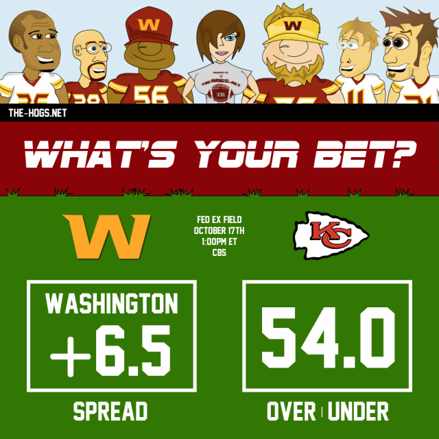 Bet Washington KC game