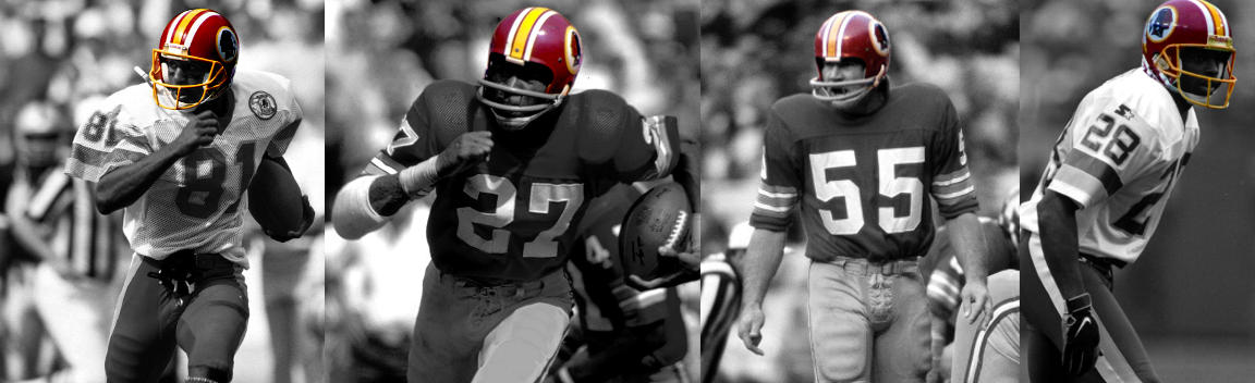 Washington Redskins hall of fame players banner