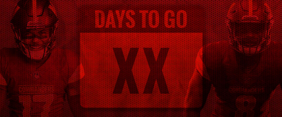 Countdown to 2023 Commanders kickoff